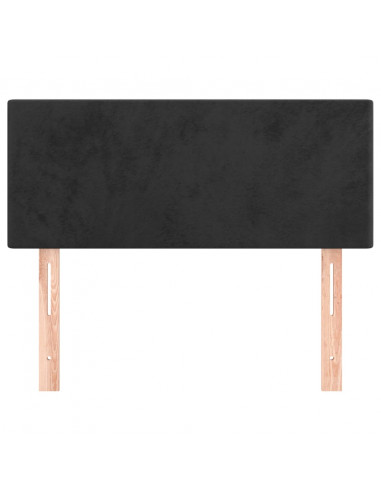 Testiera Nera 100x5x78/88 cm in Velluto