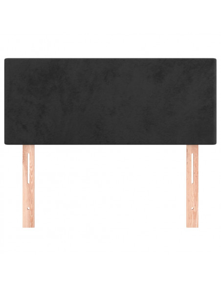 Testiera Nera 100x5x78/88 cm in Velluto