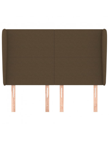 Testiera ad Orecchio MarroneScuro147 x 23 x 118/128cm inTessuto