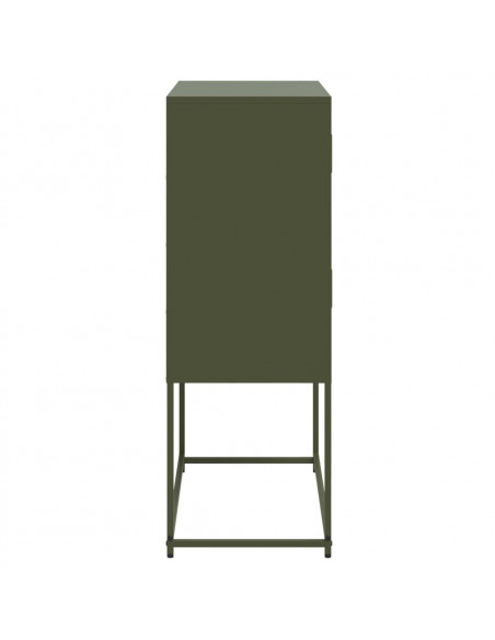 Credenza Verde Oliva 68,5x38,5x107 cm in Acciaio