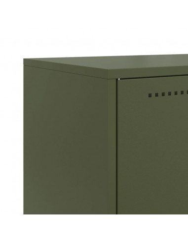 Credenza Verde Oliva 68,5x38,5x107 cm in Acciaio