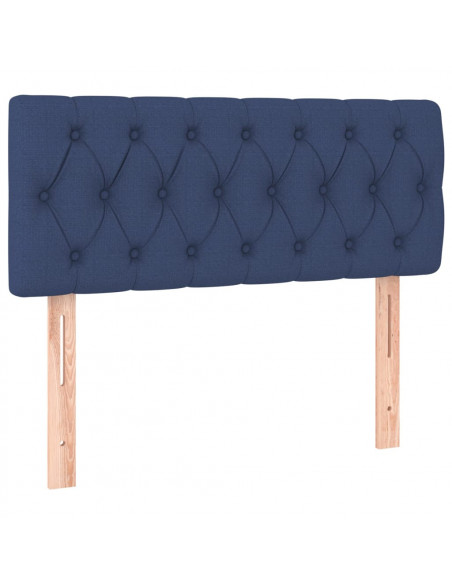 Testiera Blu 100 x 7 x 78/88 cm in Tessuto