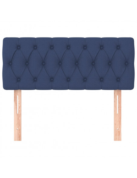 Testiera Blu 100 x 7 x 78/88 cm in Tessuto