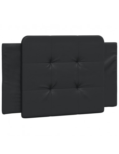 Letto con Materasso Nero 90x200 cm in Similpelle