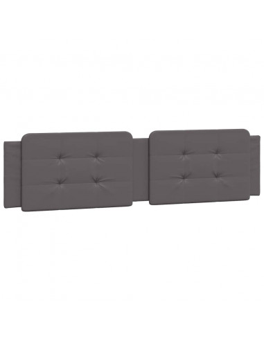 Cuscino Testiera Grigio 200 cm in Similpelle