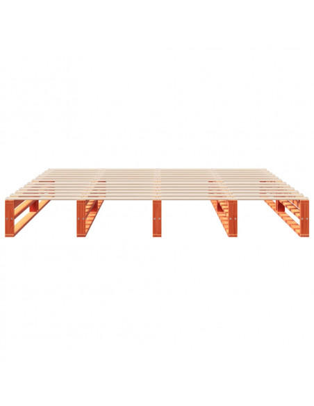 Giroletto Marrone Cera 180x200 cm in Legno Massello di Pino