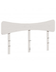 Testiera Bianca 150 cm in Legno Massello di Pino 2