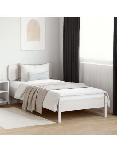 Testiera Bianca 100 cm in Legno Massello di Pino