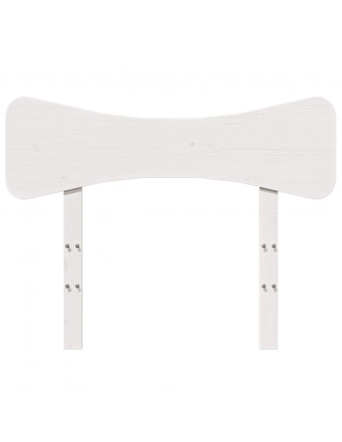 Testiera Bianca 100 cm in Legno Massello di Pino