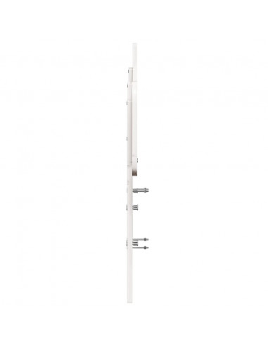 Testiera Bianca 120 cm in Legno Massello di Pino