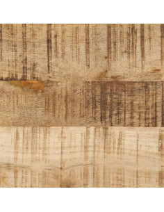 Mobile da Bagno 40x27x180 cm in Ferro e Legno Massello di Mango