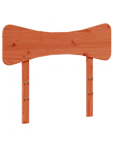 Testiera Marrone Cera 100 cm in Legno Massello di Pino