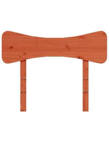 Testiera Marrone Cera 100 cm in Legno Massello di Pino