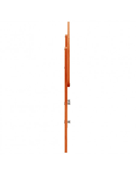 Testiera Marrone Cera 100 cm in Legno Massello di Pino