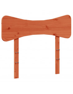 Testiera Marrone Cera 75 cm in Legno Massello di Pino 2