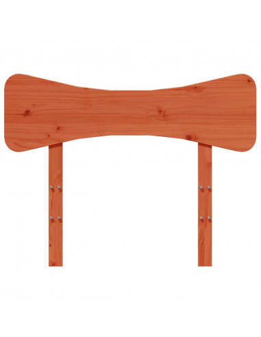 Testiera Marrone Cera 75 cm in Legno Massello di Pino