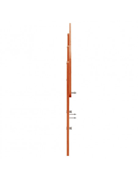 Testiera Marrone Cera 180 cm in Legno Massello di Pino