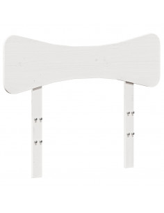 Testiera Bianca 90 cm in Legno Massello di Pino 2