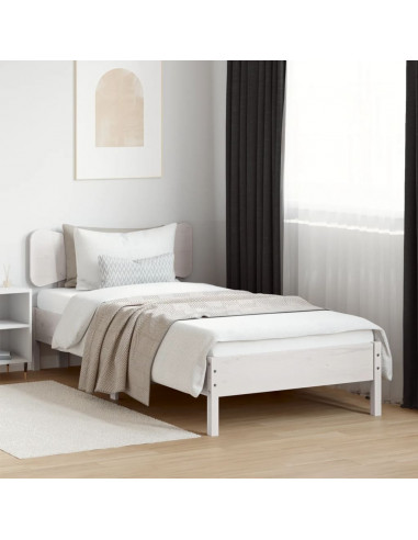 Testiera Bianca 90 cm in Legno Massello di Pino