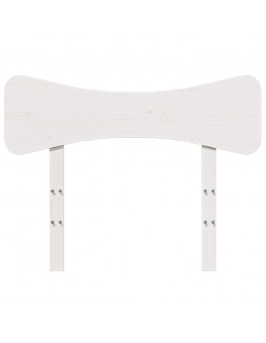 Testiera Bianca 90 cm in Legno Massello di Pino