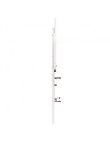 Testiera Bianca 135 cm in Legno Massello di Pino