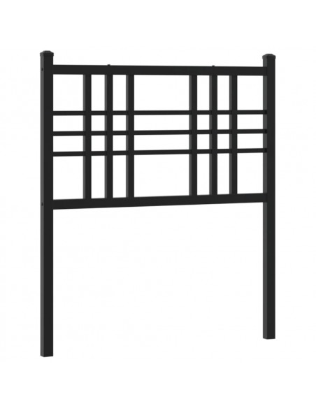 Testiera in Metallo Nero 80 cm