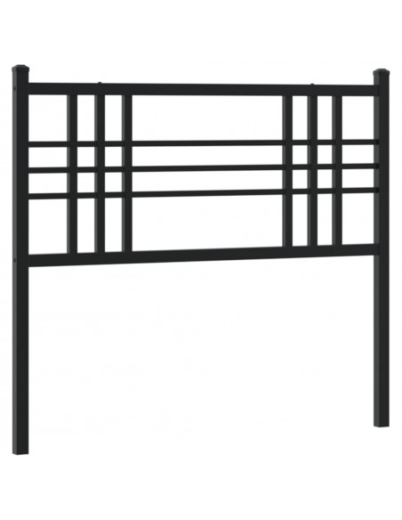 Testiera di Ricambio in Metallo Nero 100 cm