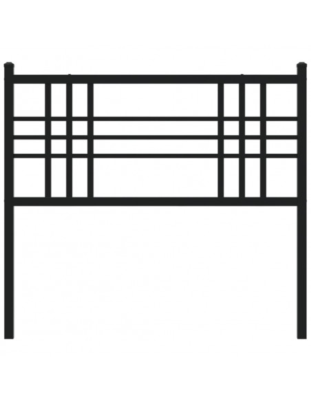 Testiera in Metallo Nero 100 cm
