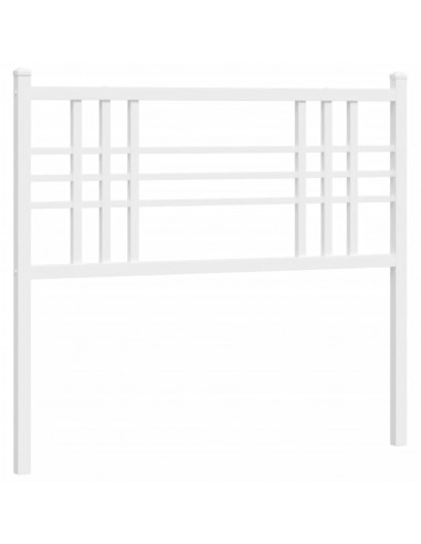 Testiera in Metallo Bianco 107 cm