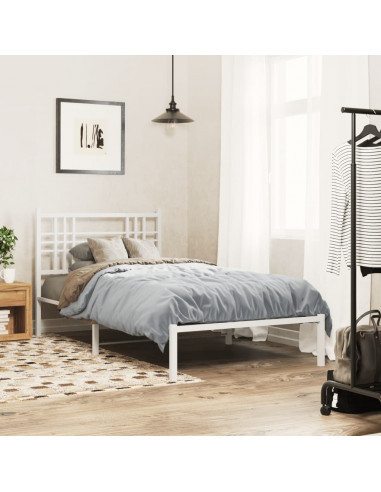 Testiera in Metallo Bianco 107 cm