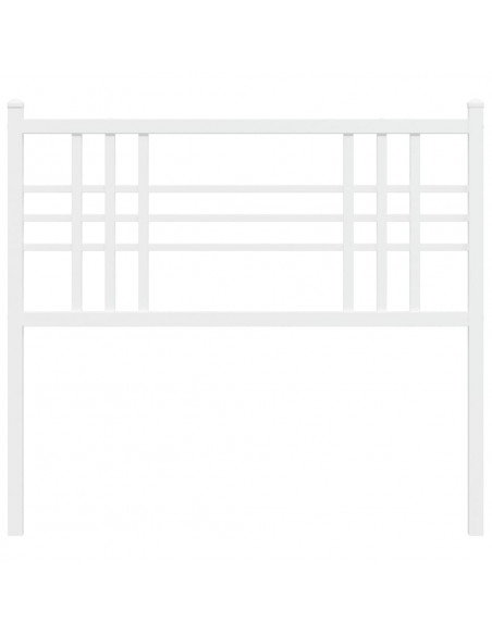 Testiera in Metallo Bianco 107 cm