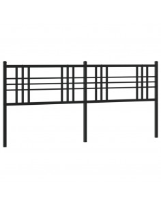 Testiera in Metallo Nero 180 cm 2