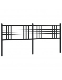 Testiera in Metallo Nero 193 cm 2