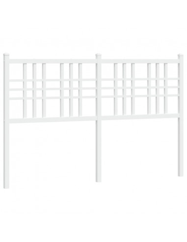 Testiera in Metallo Bianco 120 cm