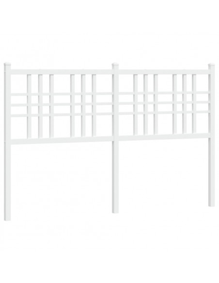 Testiera in Metallo Bianco 120 cm