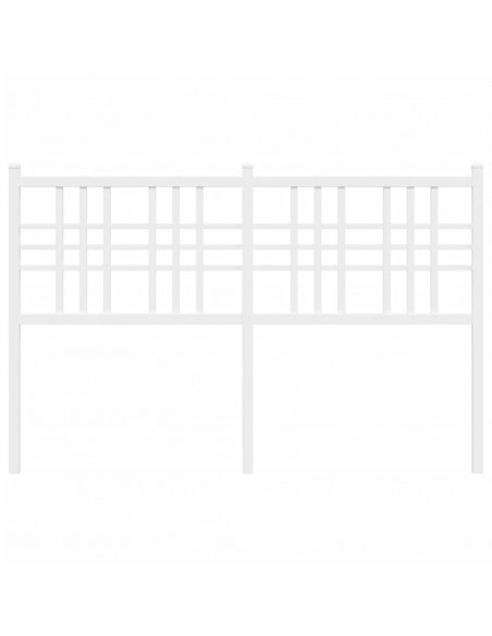 Testiera in Metallo Bianco 120 cm