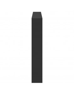 Testiera con Contenitore a LED Nera 160x17x102 cm 2