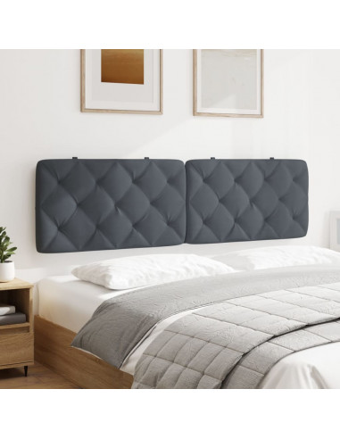 Cuscino Testiera Grigio Scuro 180 cm in Velluto