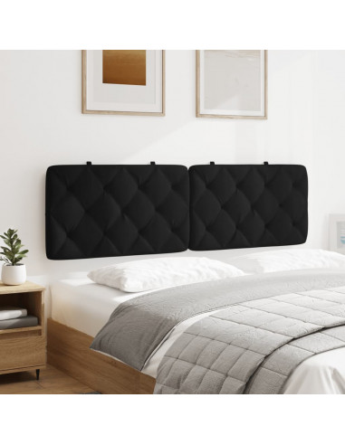 Cuscino Testiera Nero 160 cm in Velluto
