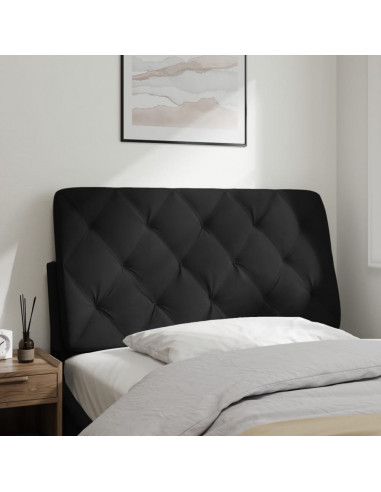 Cuscino Testiera Nero 100 cm in Velluto