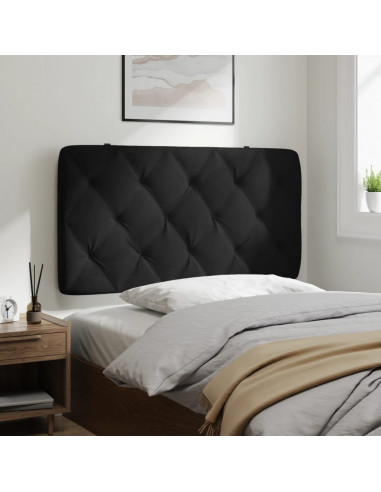 Cuscino Testiera Nero 100 cm in Velluto