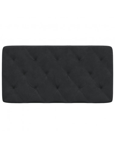 Cuscino Testiera Nero 100 cm in Velluto