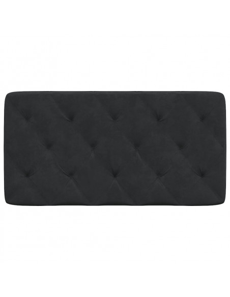 Cuscino Testiera Nero 100 cm in Velluto