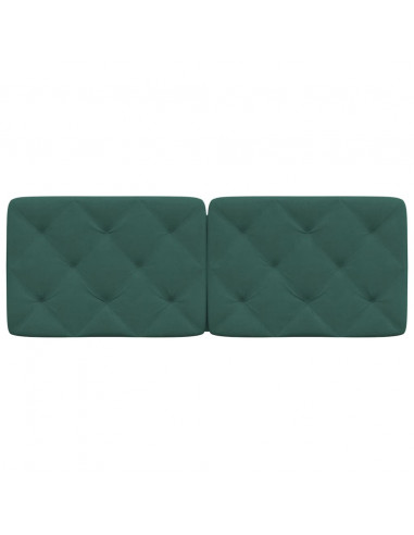 Cuscino Testiera Verde Scuro 120 cm in Velluto