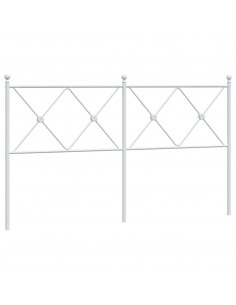 Testiera in Metallo Bianco 160 cm 2