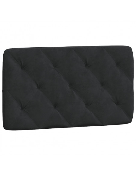 Cuscino Testiera Nero 80 cm in Velluto