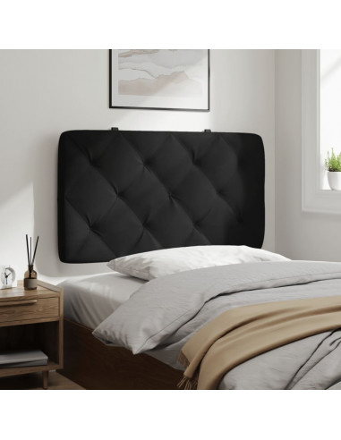 Cuscino Testiera Nero 80 cm in Velluto
