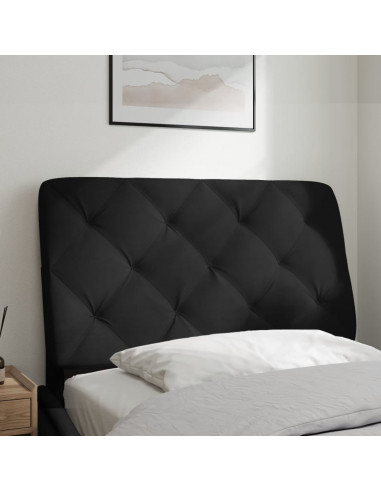 Cuscino Testiera Nero 90 cm in Velluto