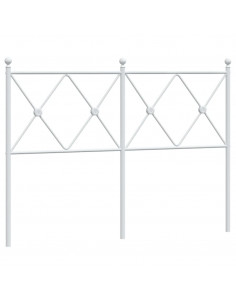 Testiera in Metallo Bianco 120 cm 2