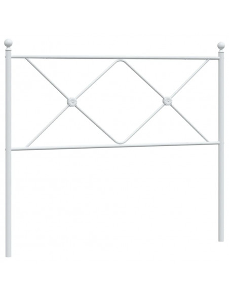 Testiera in Metallo Bianco 100 cm